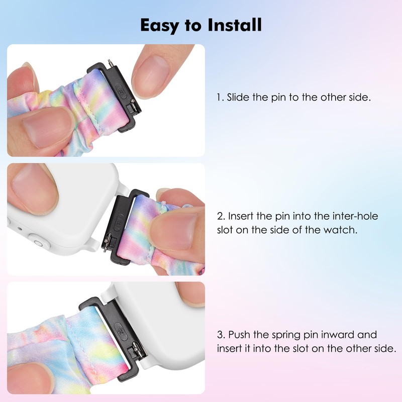 3 Pack Scrunchie Band Compatible with Gizmo Watch 3 2