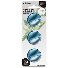 Minibini Trash Can Deodorizer and Odor Eliminator, Garbage Can Air Freshener and Odor Control Up to 90 Days, Device Plus Refill