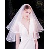 KGDUYC 1 Piece Wedding Bridal Veil - Bride Bridal Tulle