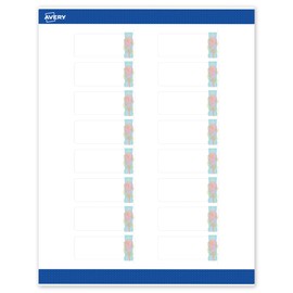 Avery Printable Rectangle Address Labels with Sure Feed Technology, Pre-Printed Floral Design, Matte White, 1" x 2-5/8", Laser & Inkjet Compatible, 160 Total, Great for Branding, Marketing, and Events