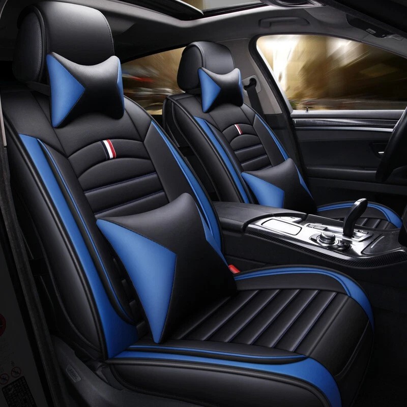 For Ford Car Seat Covers Leather Full Set 5-Seats Front