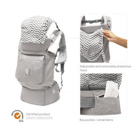 Babytrage carrier ergonomische Neugeborenen-Trage 3 Positionen von 4 monate bis 18 kg version 2.0 marusipio trägt babys Beutel 100% Baumwolle