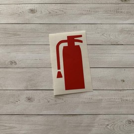 Fire Extinguisher Decal | Fire Extinguisher Vinyl Decal | Fire Extinguisher Sticker | Fire Decal | Fireman Decal | Firefighter Decoration