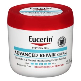 Eucerin Creme Advanced Repair 16 Ounce Jar (473ml) (6 Pack)