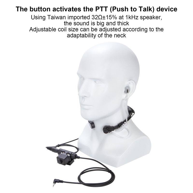 U94 PTT Headset System Adapter U94 PTT Throat Mic Headset
