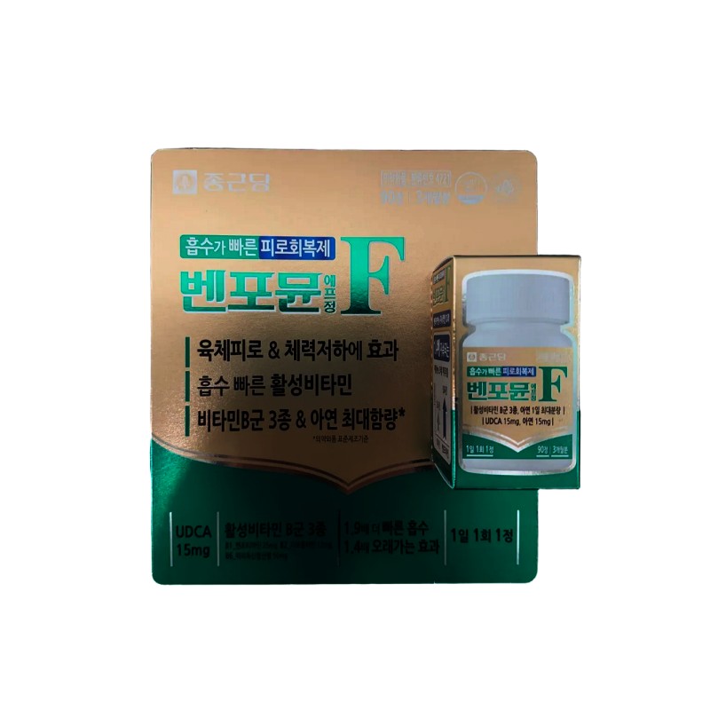 Chong Kun Dang Benfotiamine Fatigue Relief UDCA Active Vitamin 90