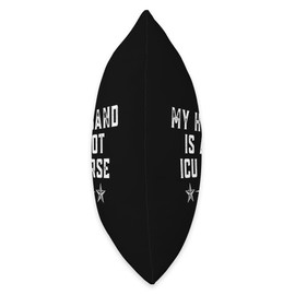 Proud Wife Gifts Store My Husband is a Hot ICU Nurse Medical Team Proud Wife Throw Pillow, 18x18, Multicolor