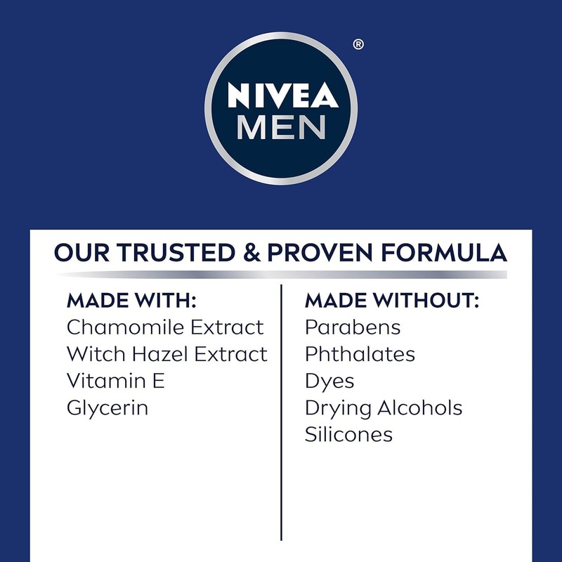 Nivea Men Shave Balm, Sensitive, Active Comfort System, 2 x
