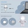 Fyearfly USB LED Reading Light, Astronaut LED Lamp with USB