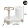 mDesign Decorative Bathroom Dental Storage Organizer Holder Stand for Electric