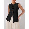 KIRUNDO Blazer Vest for Women Trendy 2025 Dressy Business Casual