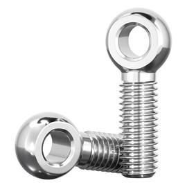 binifiMux 6pcs 304 Stainless Steel M8 x 50mm Machinery Shoulder Swing Lifting Eye Bolt