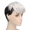 Men Wig Heat Resistant Short Grey Layered Airy Natural Stylish