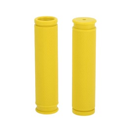 TUCKBOLD Bike Handlebar Grips Covers 125mm Long Lightweight | Bicycle End Grip Protector Yellow 1 Pair