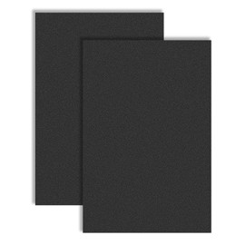 Eszeoee 2 Pack Black ABS Plastic Sheet 8" x 12" x 1/4" (6mm Thick), High Tensile and Impact Strength Moldable Plastic Sheet, DIY Material for Home Decor, Handcraft, Project & Structural Crafts