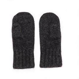Dachstein Woolwear 2 Ply 100% Extra Warm Austrian Boiled Wool Alpine Mittens in Many Vibrant Colors (Black, 7.5)