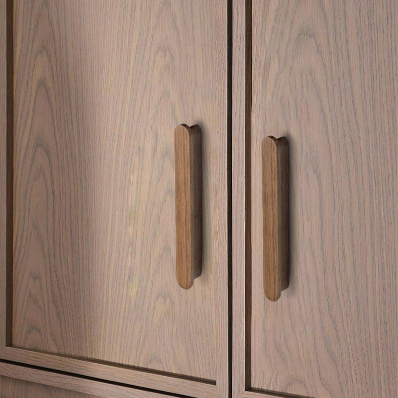 Evionlin 5 in Walnut Wood Kitchen pulls cabinets Handles Furniture