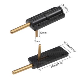 uxcell Canopy Hatch Lock Latches for RC Airplane Cockpit Cover Fixing, 30x12.5x6mm Black 2pcs