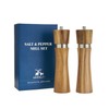 Acacia Wood Manual Salt and Pepper Grinder Set, 8 inches
