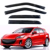 KPY Rain Guards Fit for 2010-2013 Mazda 3 Hatchback, Out-Channel