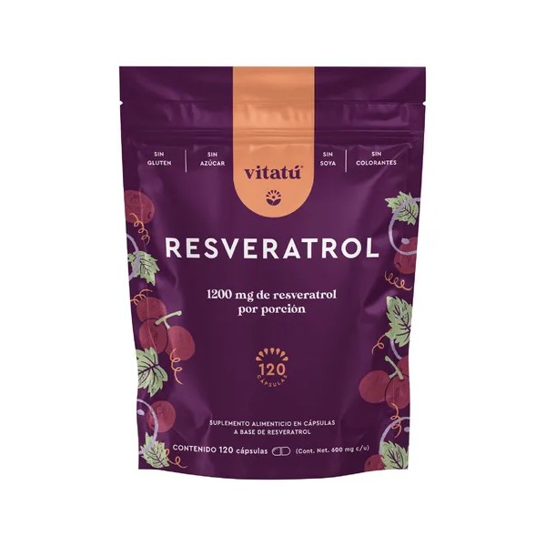 Vitatú | Resveratrol, 1200 mg por porción con 120 cápsulas,