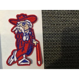 Ole Miss Rebels Colonel Reb Vintage Embroidered Iron On Patch 3" x 2"  rebs