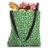 Mint-Green Leopard Prints Cheetah Pattern Women Girls Cute Tote Bag