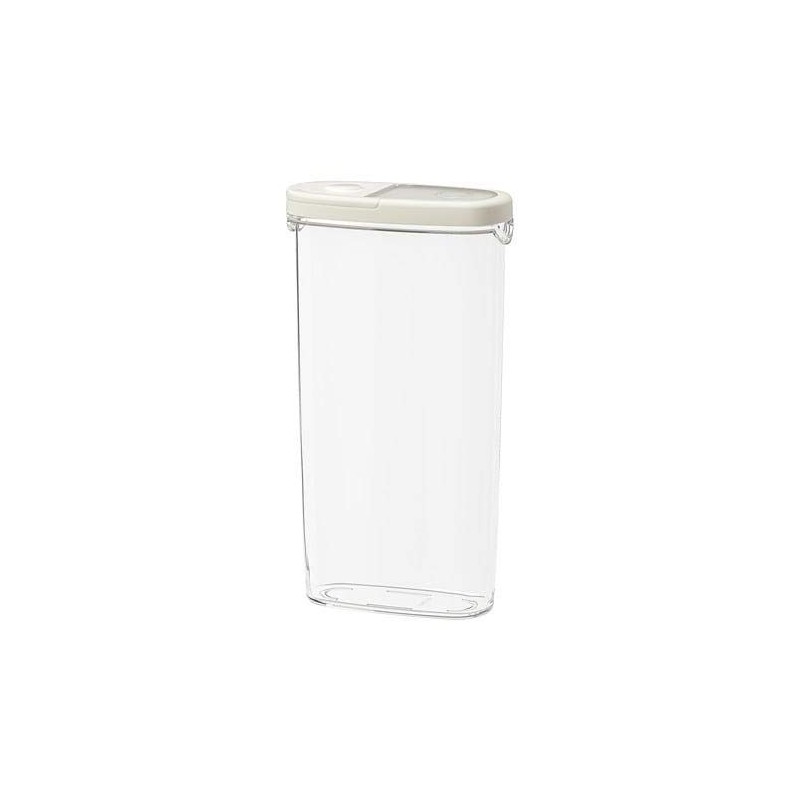 IKEA 365+ Dry food jar with lid, transparent, white, 2.3