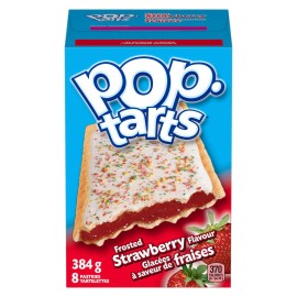 Pop Tarts Kellogg's Pop Tarts Toaster Pastries, Frosted Strawberry 8ct, 384g/13.5 oz., Box