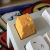 Resin Keycap Lovely Cheese Style Hand Painted Exquisite Details Durable