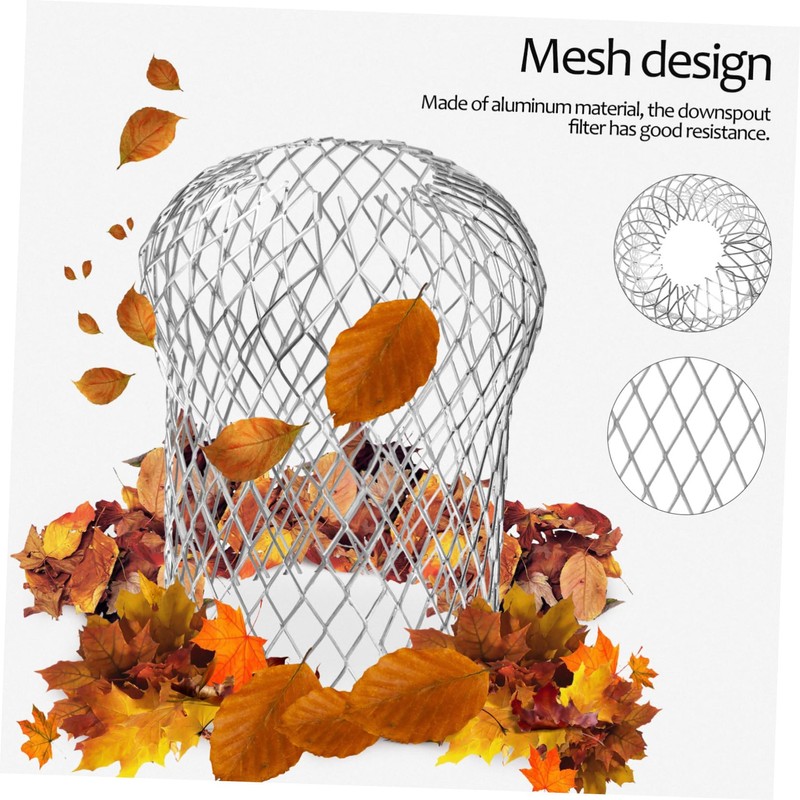 Outanaya 8pcs Aluminum Leaf Filter Mesh for Gutter Protection Durable