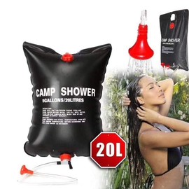 Geafos Anywhere, Hot Water Shower, Sunlight, Portable Shower, Hot Water, Solar Shower, Solar Camping Shower, Outdoor, 5.3 gal (20 L), Disaster Prevention, Beach, Sleeping in Car, Disaster Prevention, Evacuation