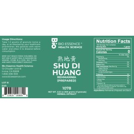 Bio Essence Health Science 1078 Shu Di Huang, Rehmannia (Prepared) 100g