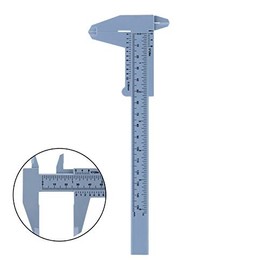 Plastic Vernier Caliper, POWERTOOL 150MM Digital Sliding Caliper Gauge High Accuracy Measure Tool Ruler for Length, Mini Portable (1Pcs - Blue)