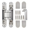 Alamic Concealed Door Hinges Heavy Duty Invisible Hidden Hinges 3-D