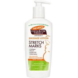 Palmers Cocoa Butter Formula Loción de Masaje para las Estrías con Manteca de Cacao, Vitamina E, Colágeno, Elastina, Aceite de Argán y Manteca de