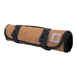Carhartt 18 Pocket Utility Roll, Durable Water-Resistant Tool Organization Roll Bag, Essential Tool Roll (Carhartt Brown)