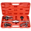 QWORK 3 Jaw Gear Bearing Slide Hammer Puller Set -