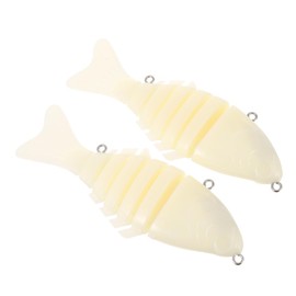 BESPORTBLE 2pcs Unpainted Simulation Fishing Lures Blank Bait Fishing Lure Bodies Lightweight Design for Your Favorite Colors for All Enthusiasts