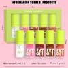 Set De Cuidado Labial Hidratante Glossy Liquid Lip Oil Gloss