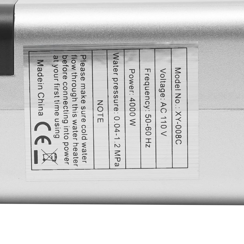 Electric Tankless Water Heater, 110V 4000W Mini Constant Temperature Instant