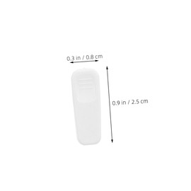 COHEALI 60pcs White Earphone Wire Clips for Cables Secure Headphone Mount Cable Holders with Plastic Clamp to Keep Microphone and Earbuds Place Compact Tangle Cord Organizer for