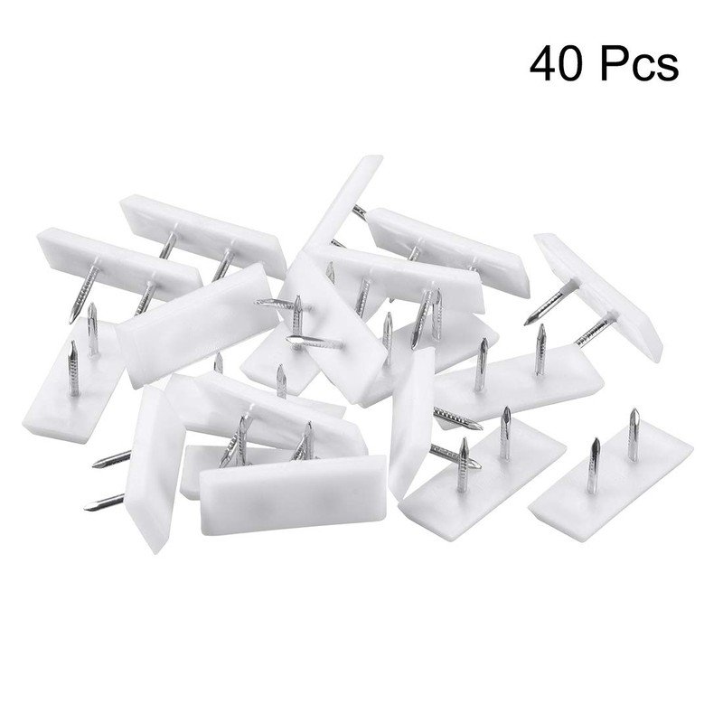 sourcing map Furniture Feet Nail Plastic Glide Nails Square Chair