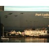 THE PACIFIC NORTHWEST BEAUTIFUL POST CARD MOONLIGHT OVER PORT LUDLOW