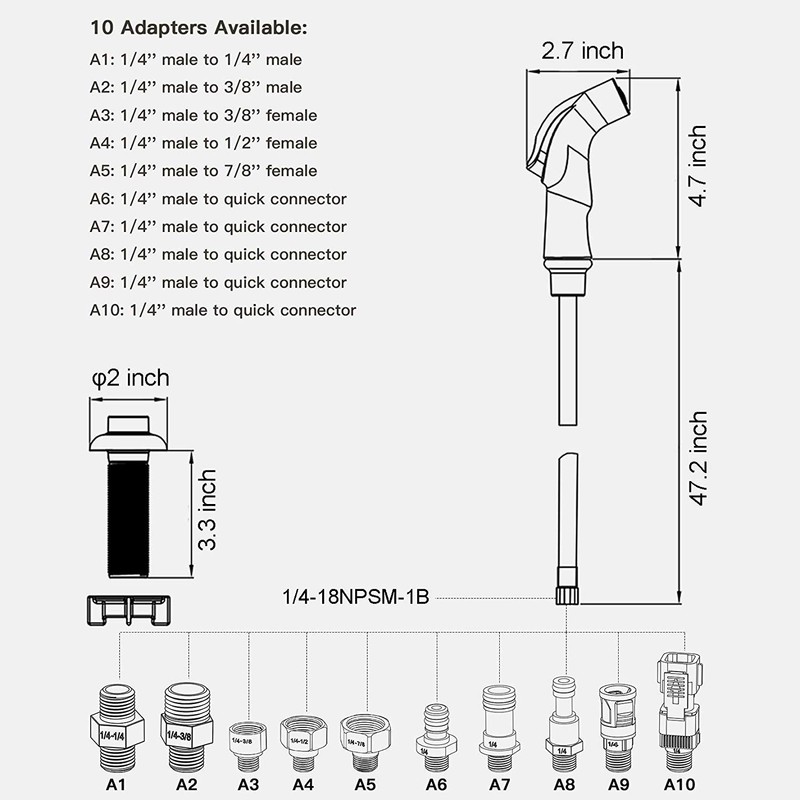Black Kitchen Sprayer,Kitchen Sprayer Replacement,Side Sprayer for Kitchen Sink,Kitchen Sink