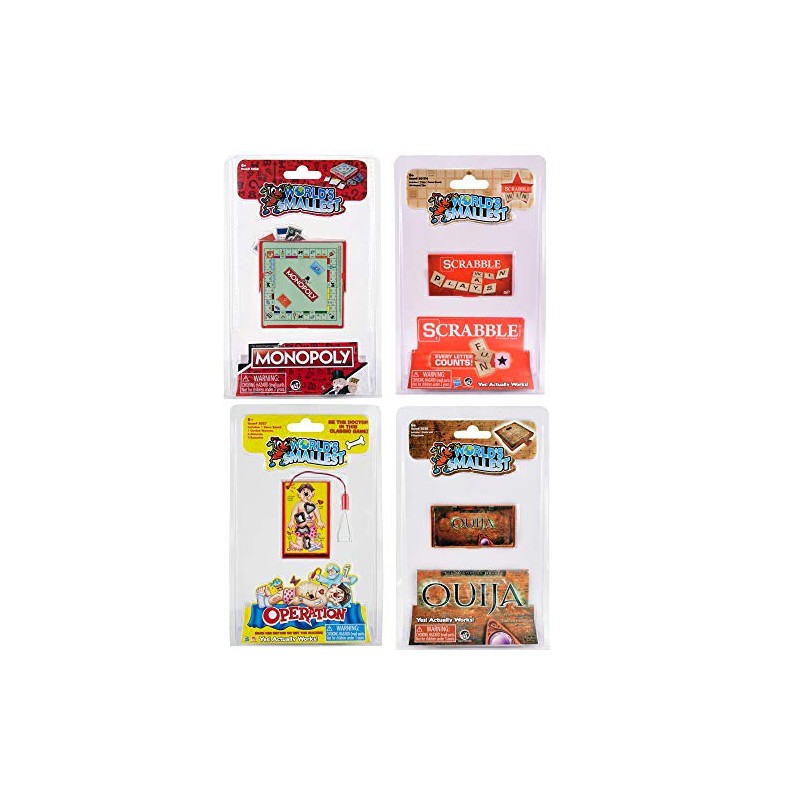 World's Smallest Mini Board Games Bundle Set of 4 -