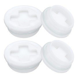 uxcell 4Pcs Bung Cap, 2'' Plastic Bung Hole Caps, Coarse Thread Drum Bung Hole Cap for 55 Gallon Plastic Drums, Fuel Tank, Household Bucket Caps and Oil Tank