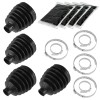 Caltric 2 Rear Axle Outer Inner CV Boot Kit for
