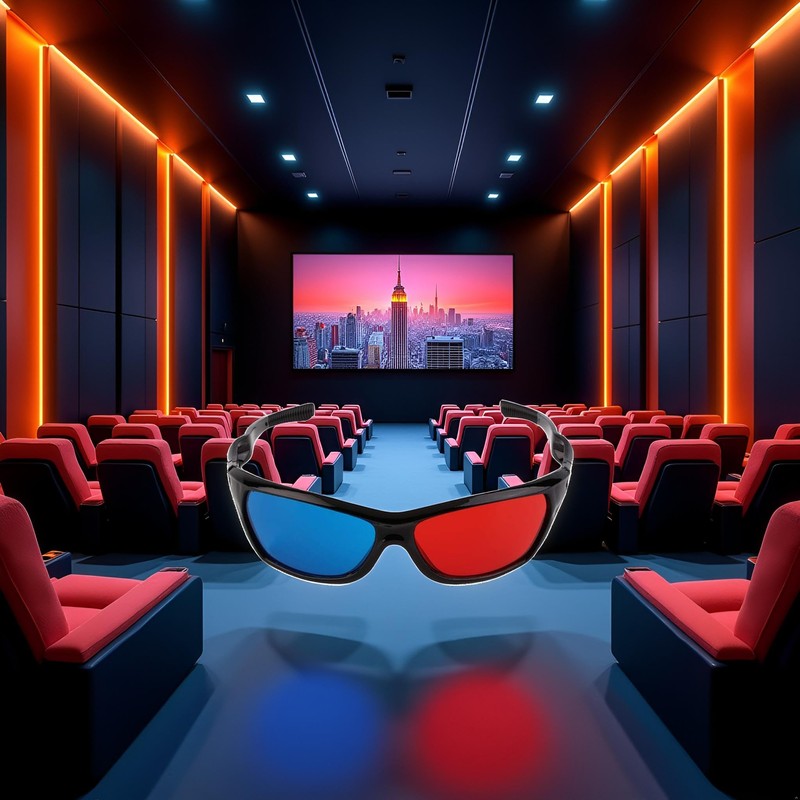 SquarezhenBo 1Pc Anaglyph Red Blue 3D Glasses for 3D Movie