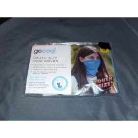Go Cool Youth Size Face Cover Blue Washable Breathable Brand New